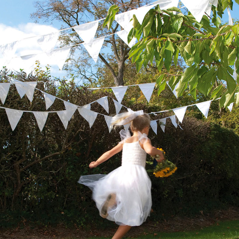 White Wedding Bunting